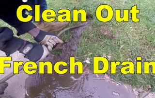 French drain cleaning
