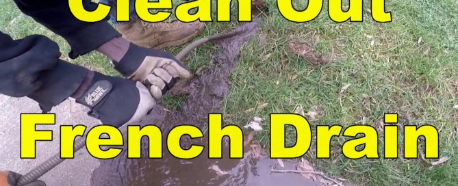 French drain cleaning